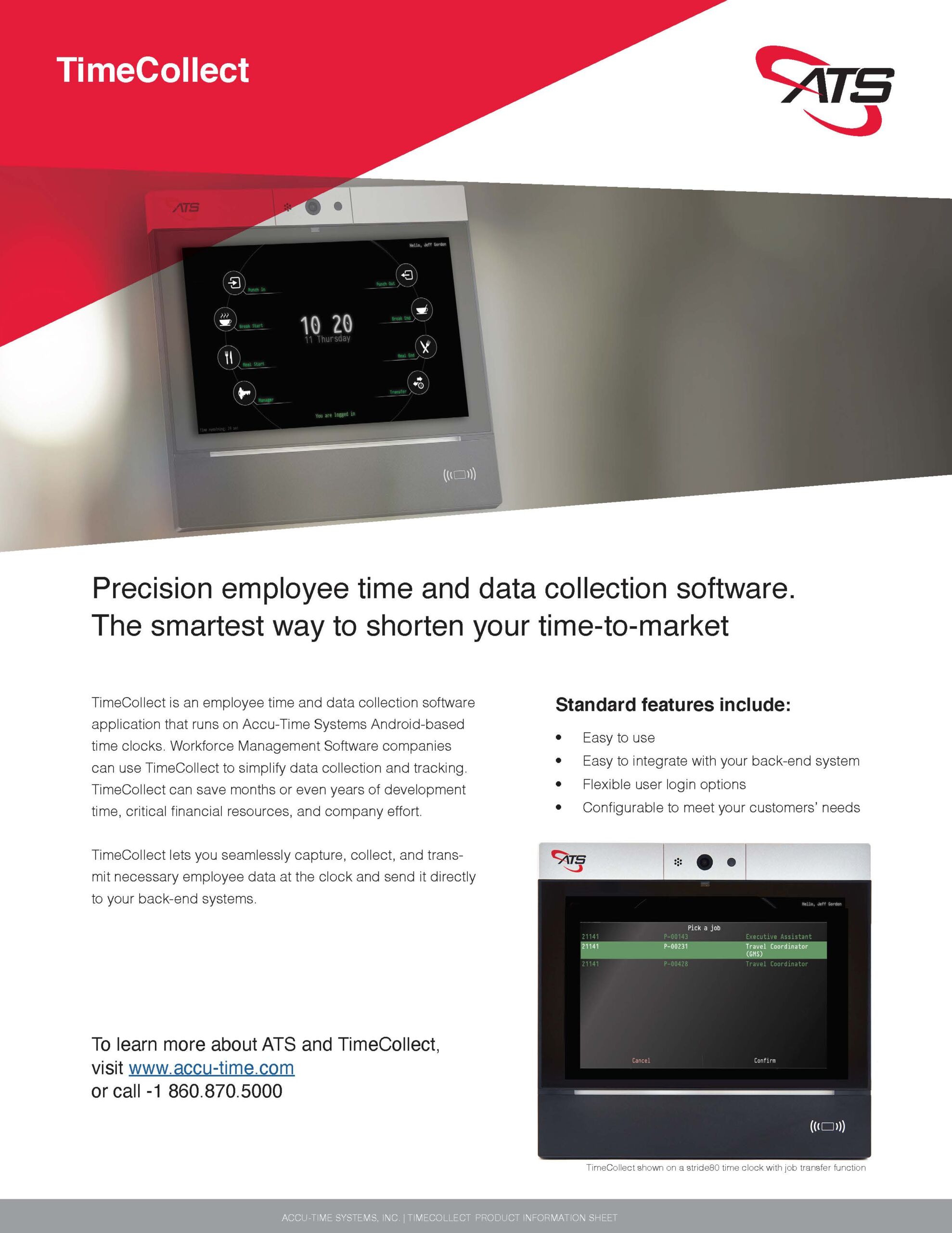 Time Collection Software for Android Devices